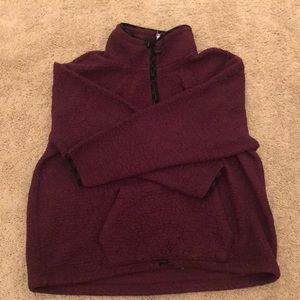 1/4 zip Sherpa from Pink